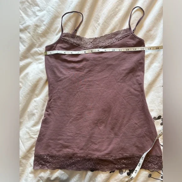 Express Light Purple Best Loved Bra Cami with Lace Trim - Picture 6 of 8